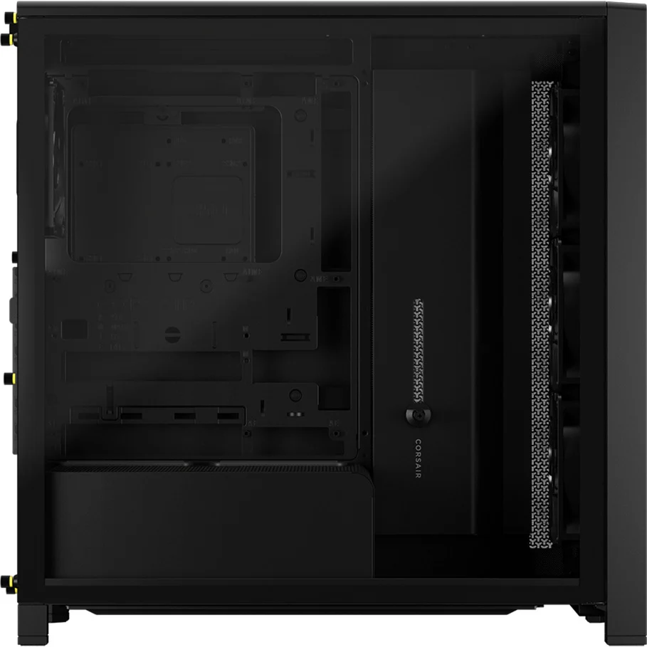 Corsair Frame 4000D RS Wood, schwarz/braun, Glasfenster