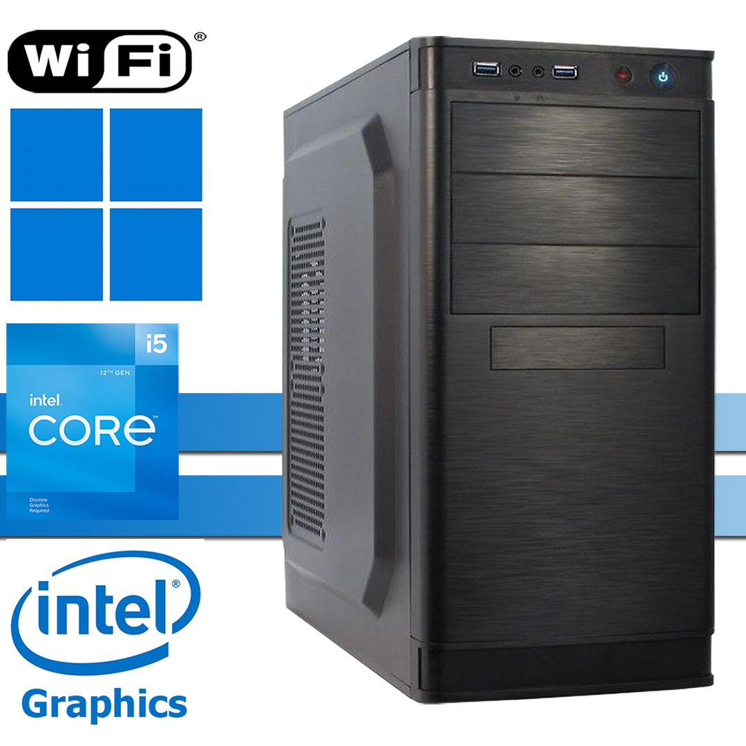 X-Power PC│Intel i5-12400│bis 64GB RAM DDR4│bis 2TB NVMe SSD│bis 4TB HDD│WiFi│Windows 11 Pro