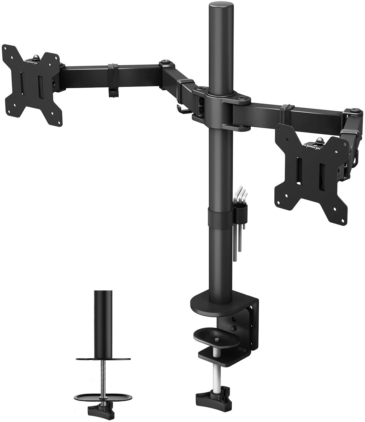 BONTEC Monitor Halterung für 2 TFTs Höhenverstellbar