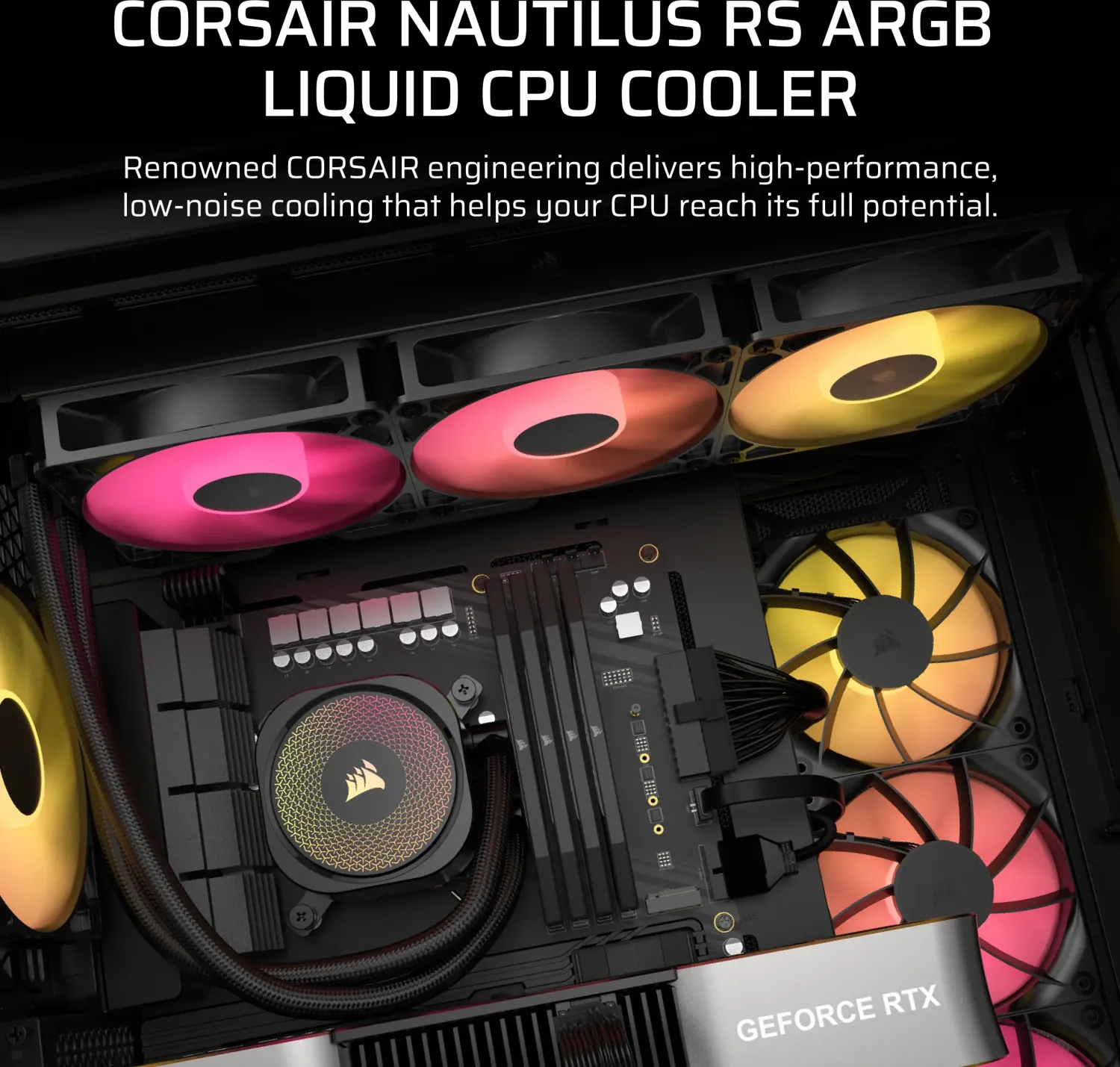 Corsair Nautilus 360 RS ARGB, schwarz