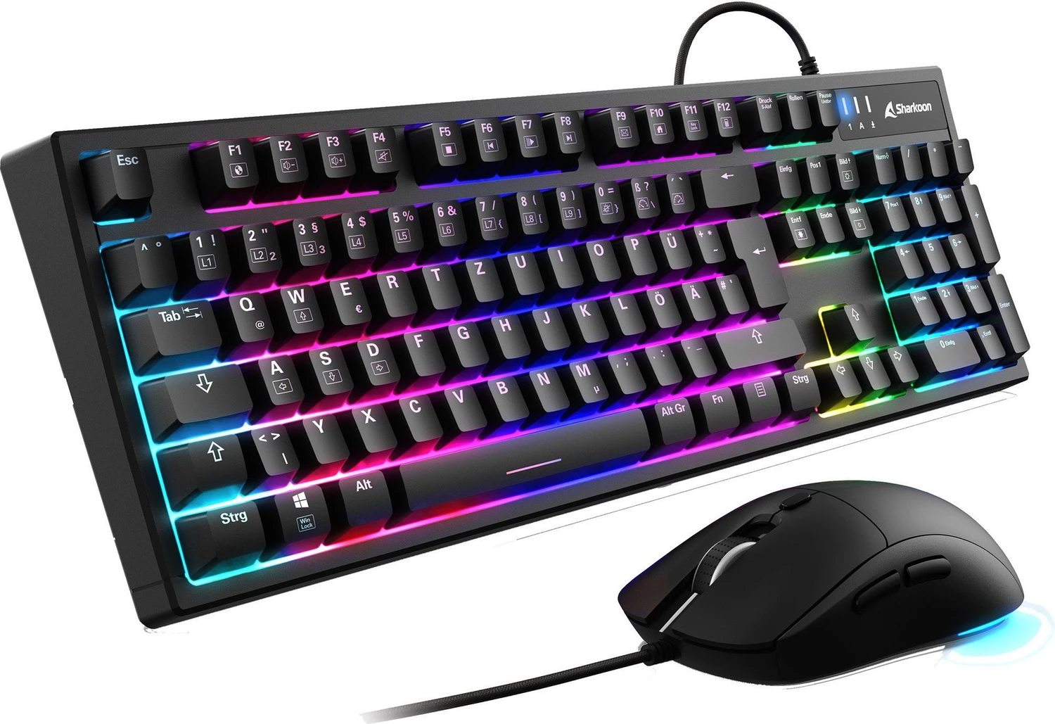 Sharkoon Skiller SGB15 Gaming Bundle, USB, DE