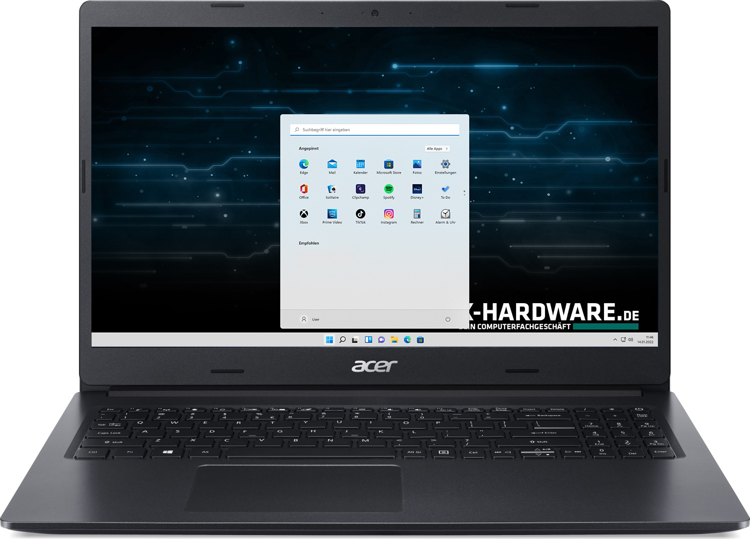 Acer Extensa 15" Intel Core i5-1135G7, 8GB DDR4, 256 NVMe SSD, Windows 11 Pro