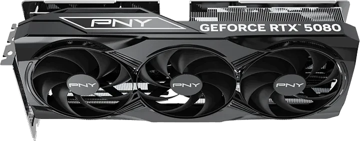 PNY GeForce RTX 5080 Overclocked Triple Fan, 16GB GDDR7, HDMI, 3x DP