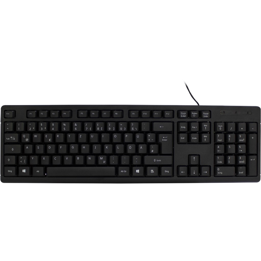Inter-Tech K-118, Tastatur schwarz, USB