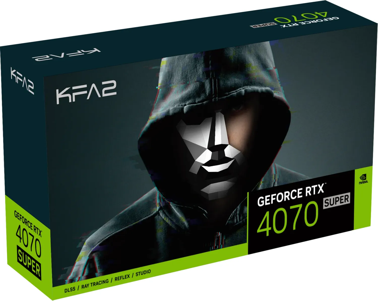 KFA2 GeForce RTX 4070 SUPER EX Gamer (1-Click OC), 12GB GDDR6X, HDMI, 3x DP