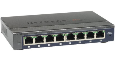Netgear ProSAFE Plus GS100 Desktop Gigabit Smart Switch, 8x RJ-45, V3