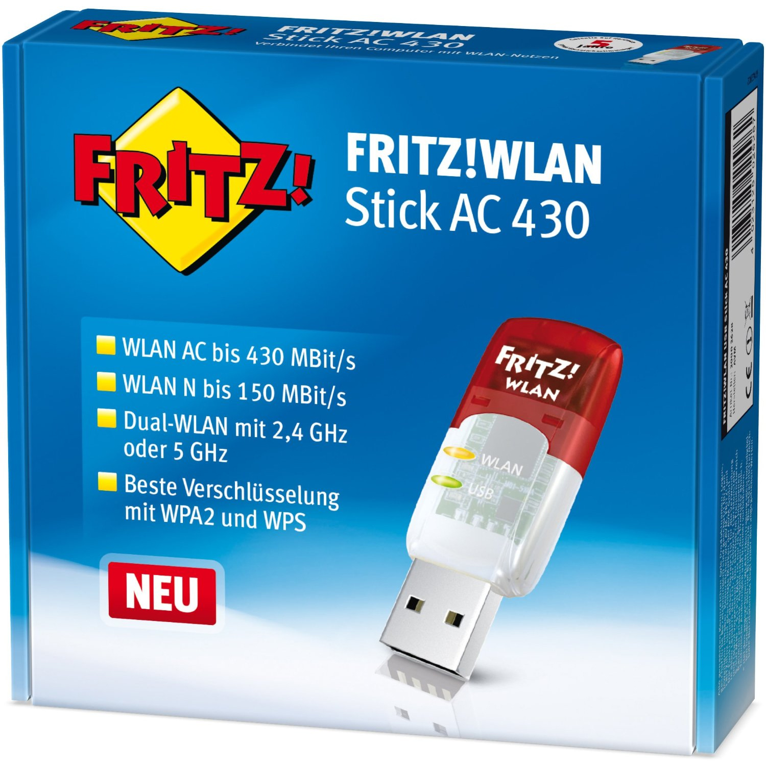 Avm Fritz Wlan Stick Ac 430 Test AVM FRITZ!WLAN USB STICK AC 430
