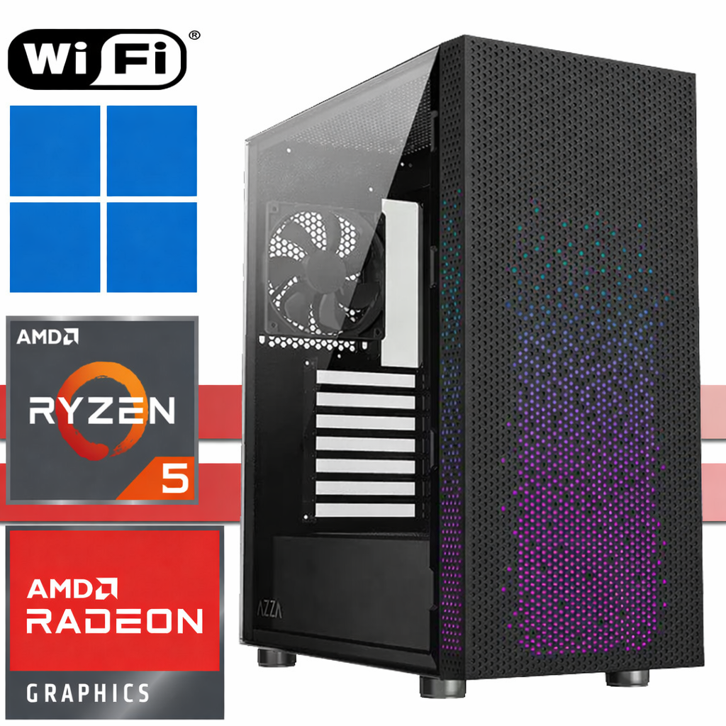 X-Gaming PC | AMD Ryzen 5 5600G | 64GB RAM DDR4 | 2000GB SSD NVMe | 4000GB HDD | WiFi | Celesta | Windows 11 Pro