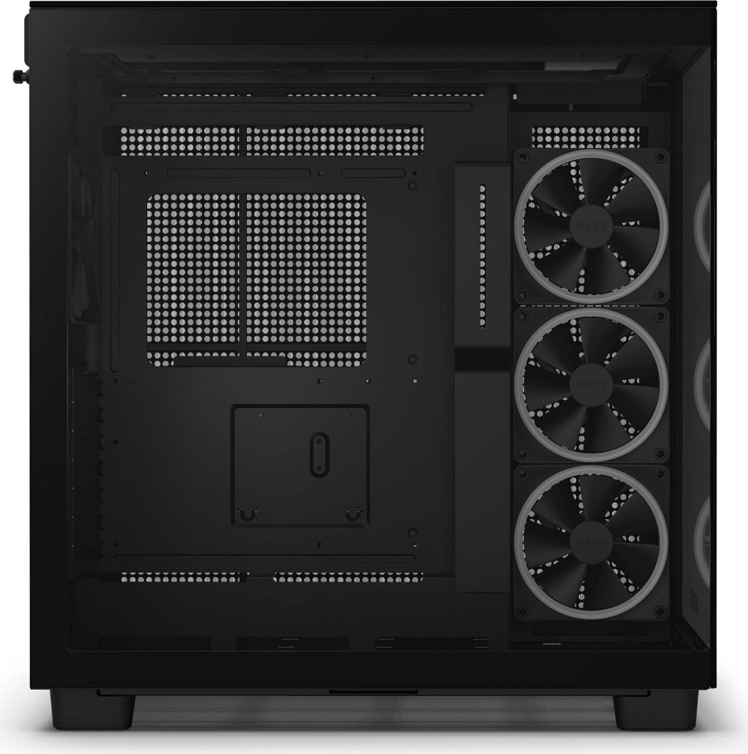 NZXT H9 Elite Black, schwarz, Glasfenster