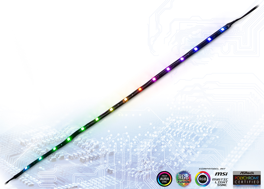 Inter-Tech Argus RS-042 RGB 50cm, RGB, LED-Streifen