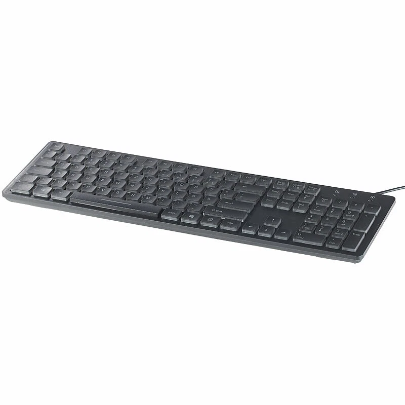 GeneralKeys Beleuchtete USB-Tastatur mit Nummernblock