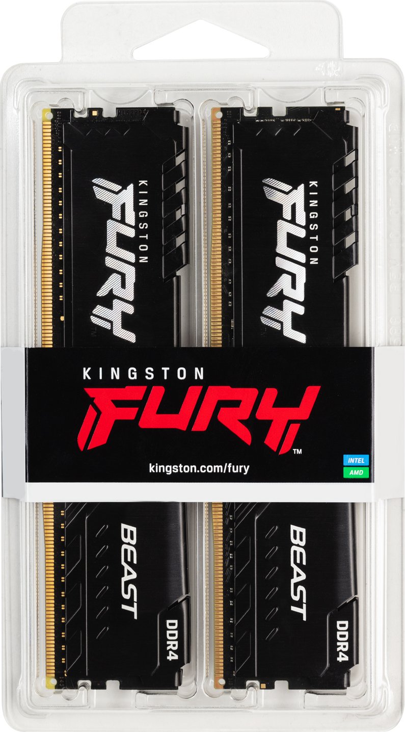 32GB DDR4-3600 Kingston FURY Beast DIMM Kit - KF436C18BBK2/32