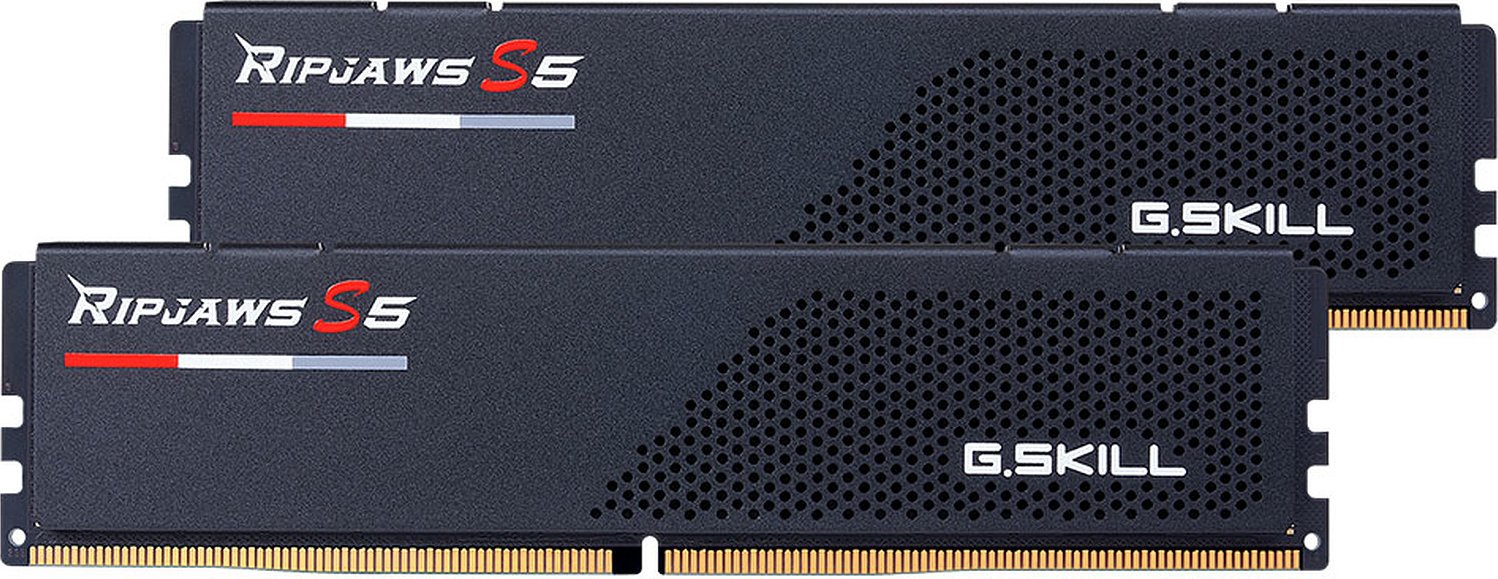 G.Skill Ripjaws S5 schwarz DIMM Kit 64GB, DDR5-6000, CL30-40-40-96, on-die ECC