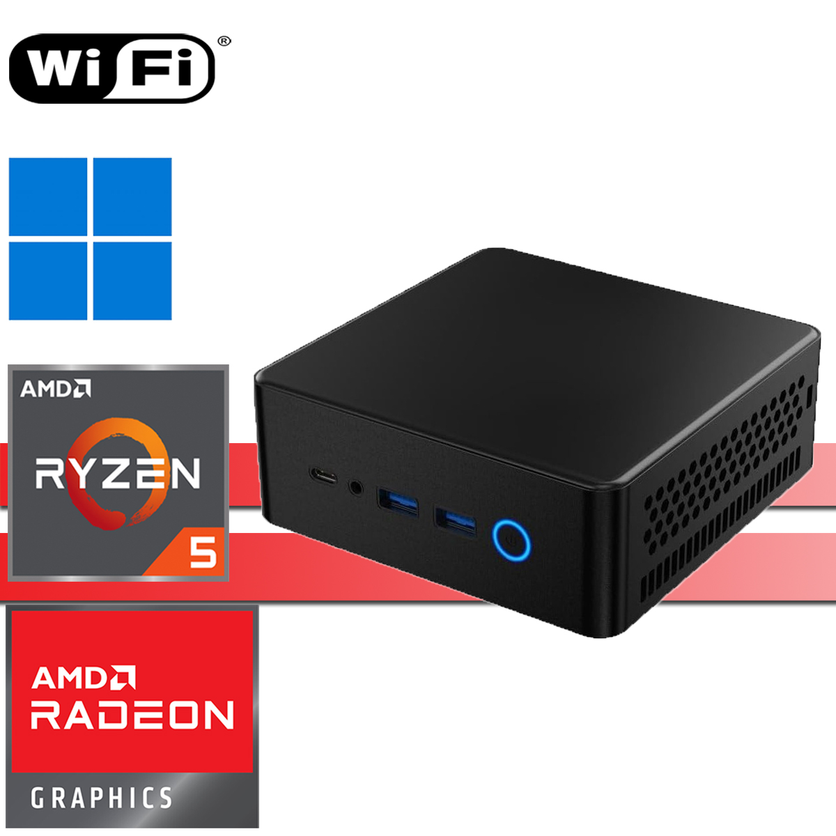 #7475 | difinity Mini PC | Ryzen5 5500U | 16GB DDR4 | 512GB SSD | WiFi | Windows 11 Pro