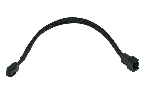 Phobya Adapter 3Pin (12V) auf 3Pin (5V) 20cm - Schwarz