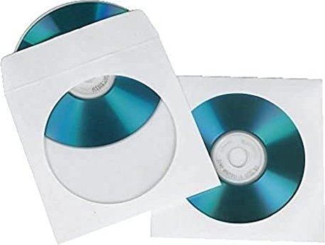 CD/DVD PAPIERHÜLLEN (100 STÜCK)