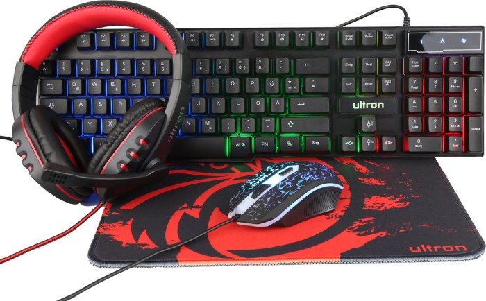 Ultron Hawk Gaming Kit 4in1 Set, USB, DE