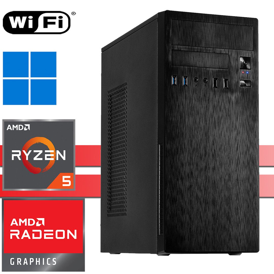 X-Power PC│AMD Ryzen5 5600G│64GB RAM DDR4│2000GB SSD NVMe│4000GB HDD│WiFi│Windows 11 Pro
