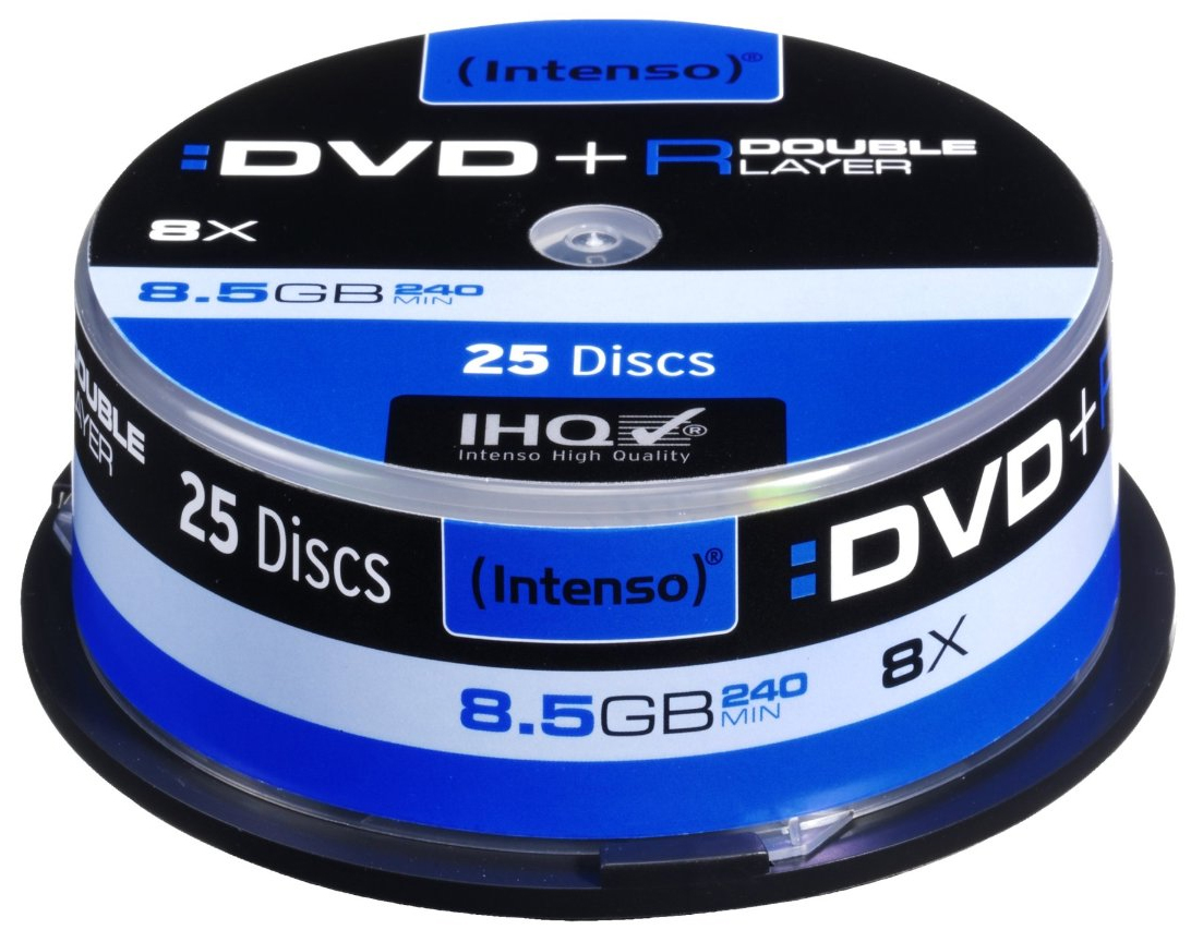 Intenso DVD+R 8.5GB DL 8x, 25er Spindel (4311144)