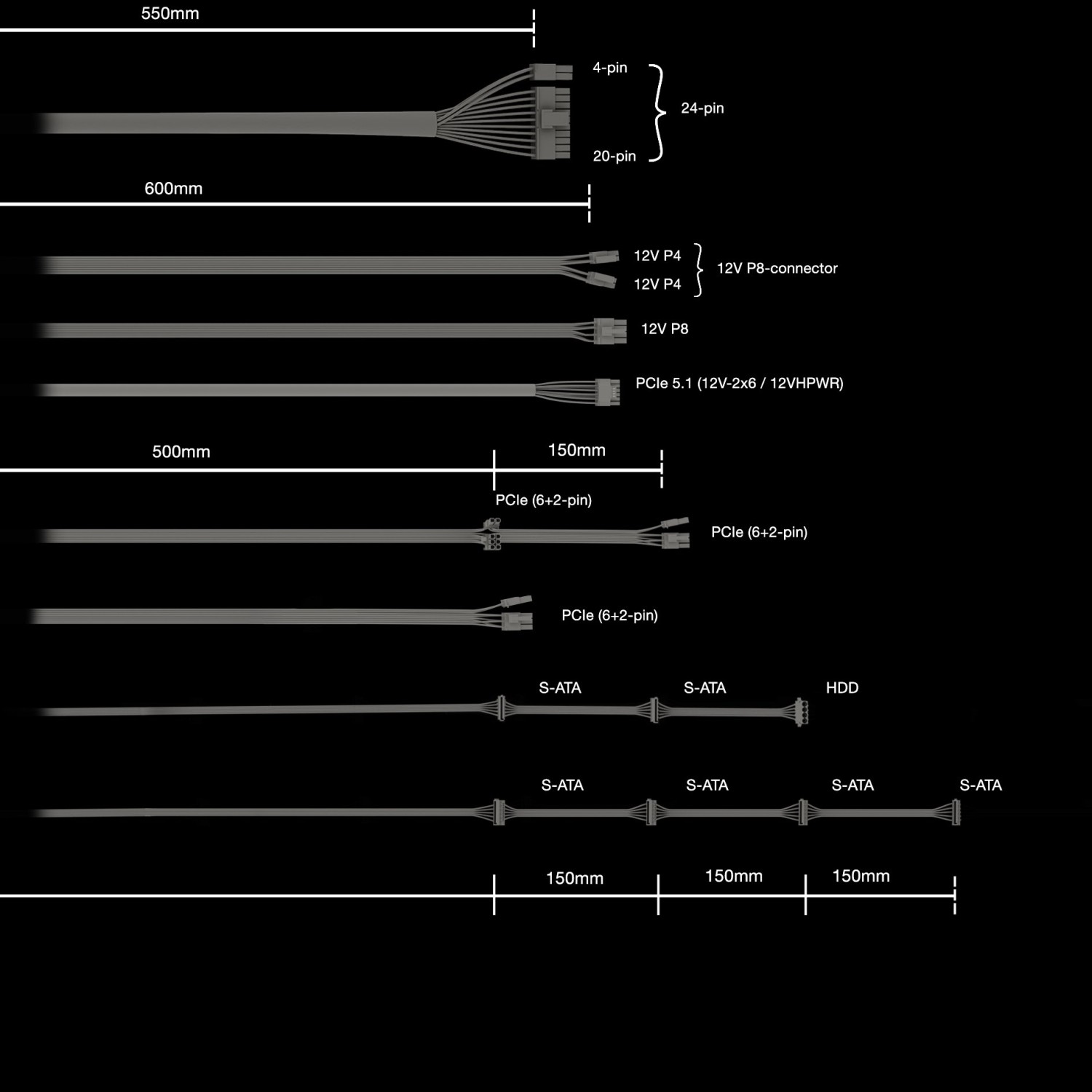 850W be quiet! Pure Power 12 ATX 3.1 - BP004EU