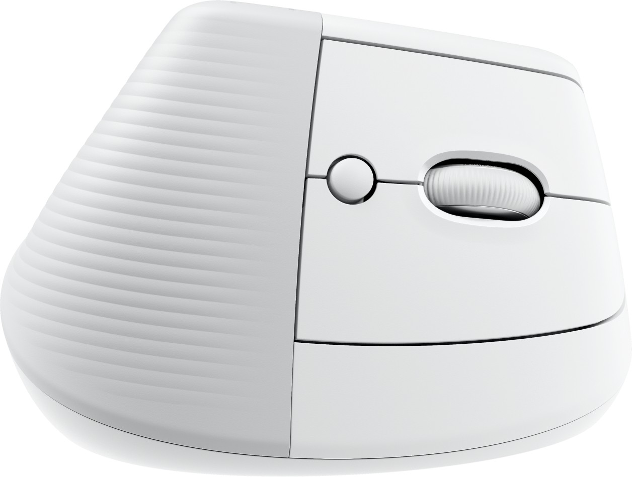 LOGITECH Lift Vertikale Ergonomische Maus, Off-White, Logi Bolt, USB/Bluetooth