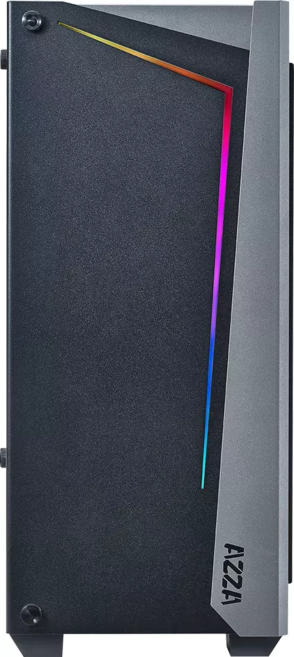 AZZA Apollo 430 DF2, schwarz, Glasfenster CSAZ-430B-DF2