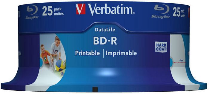 Verbatim BD-R 25GB 6x printable - 43811