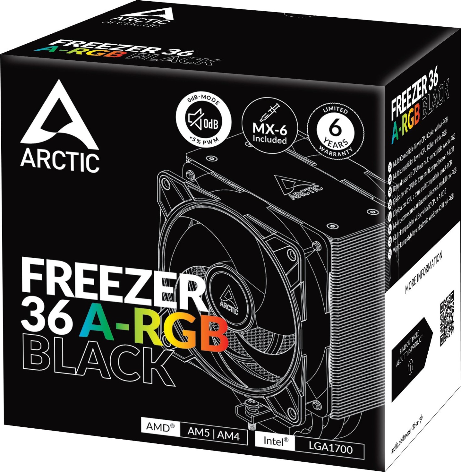 Arctic Freezer 36 ARGB Black