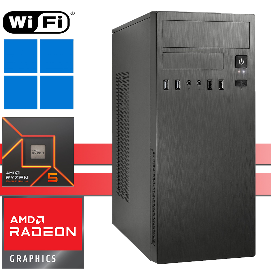 X-Power PC│AMD Ryzen 5 7600X│32GB RAM DDR5│1000GB SSD NVMe│RTX 5060 8G│Endorfy│WiFi│Windows 11 Pro│#WK