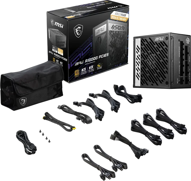 MSI MPG A1000G PCIE5 1000W ATX 3.1