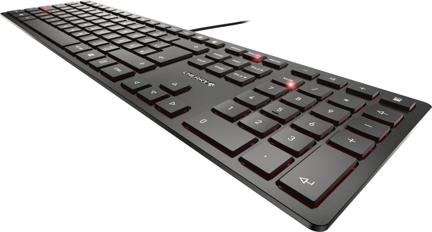 Cherry KC 6000 Slim schwarz, USB, DE