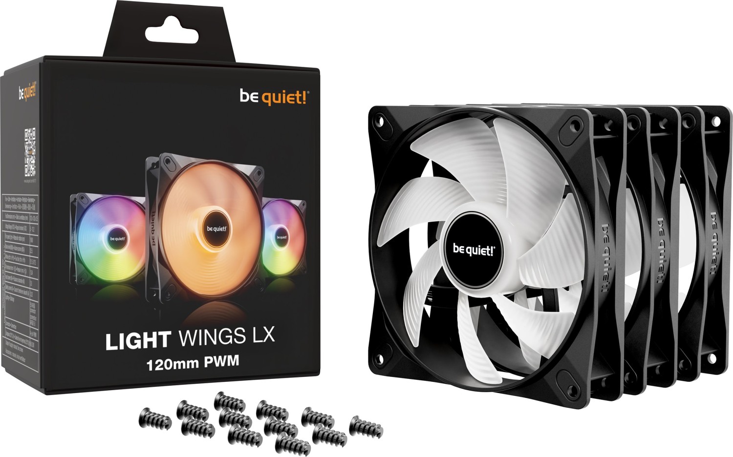 120mm be quiet! Light Wings LX PWM, 3er-Pack