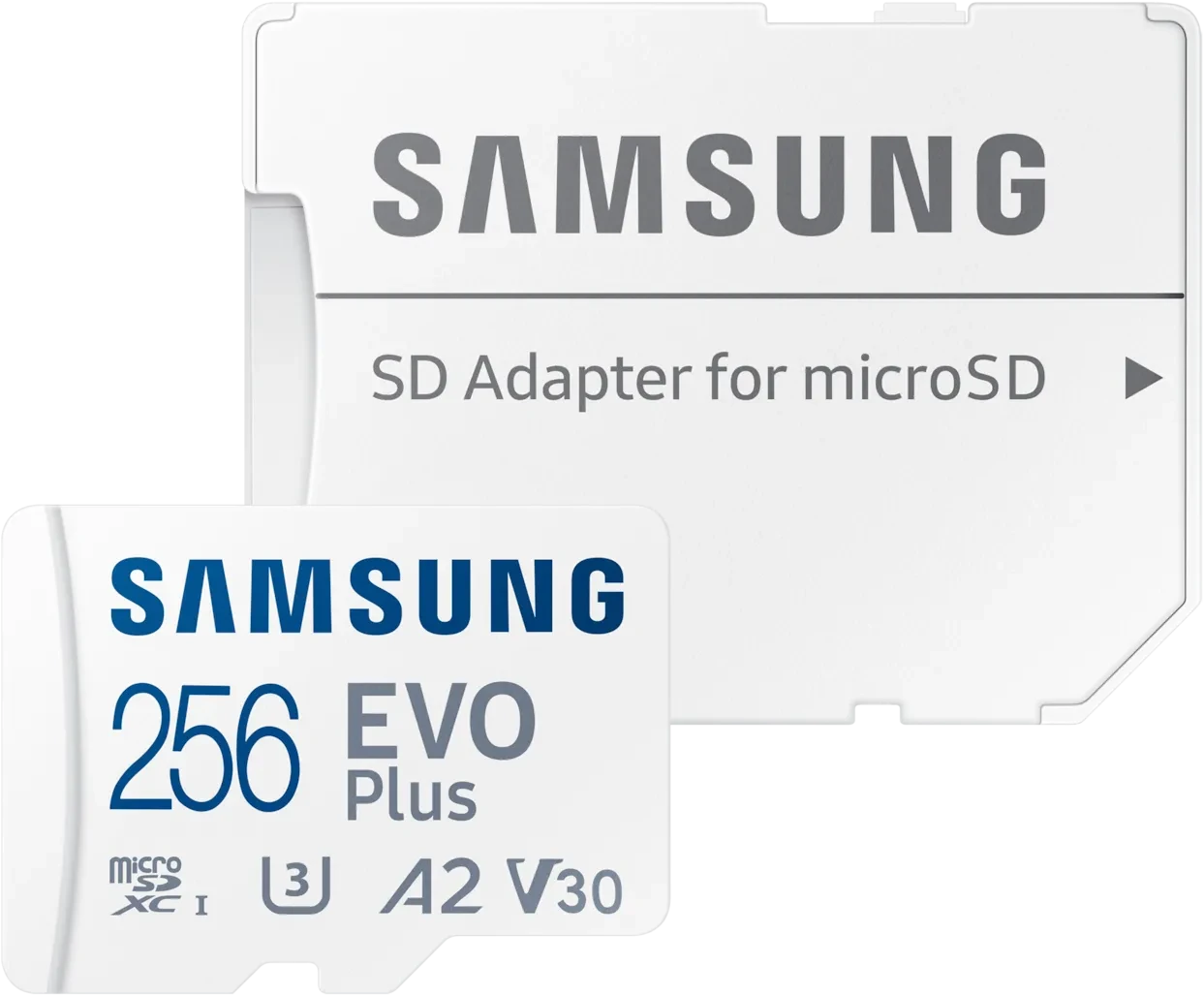 256GB Samsung EVO Plus 2024 R160 microSDXC Kit, UHS-I U3, A2, Class 10
