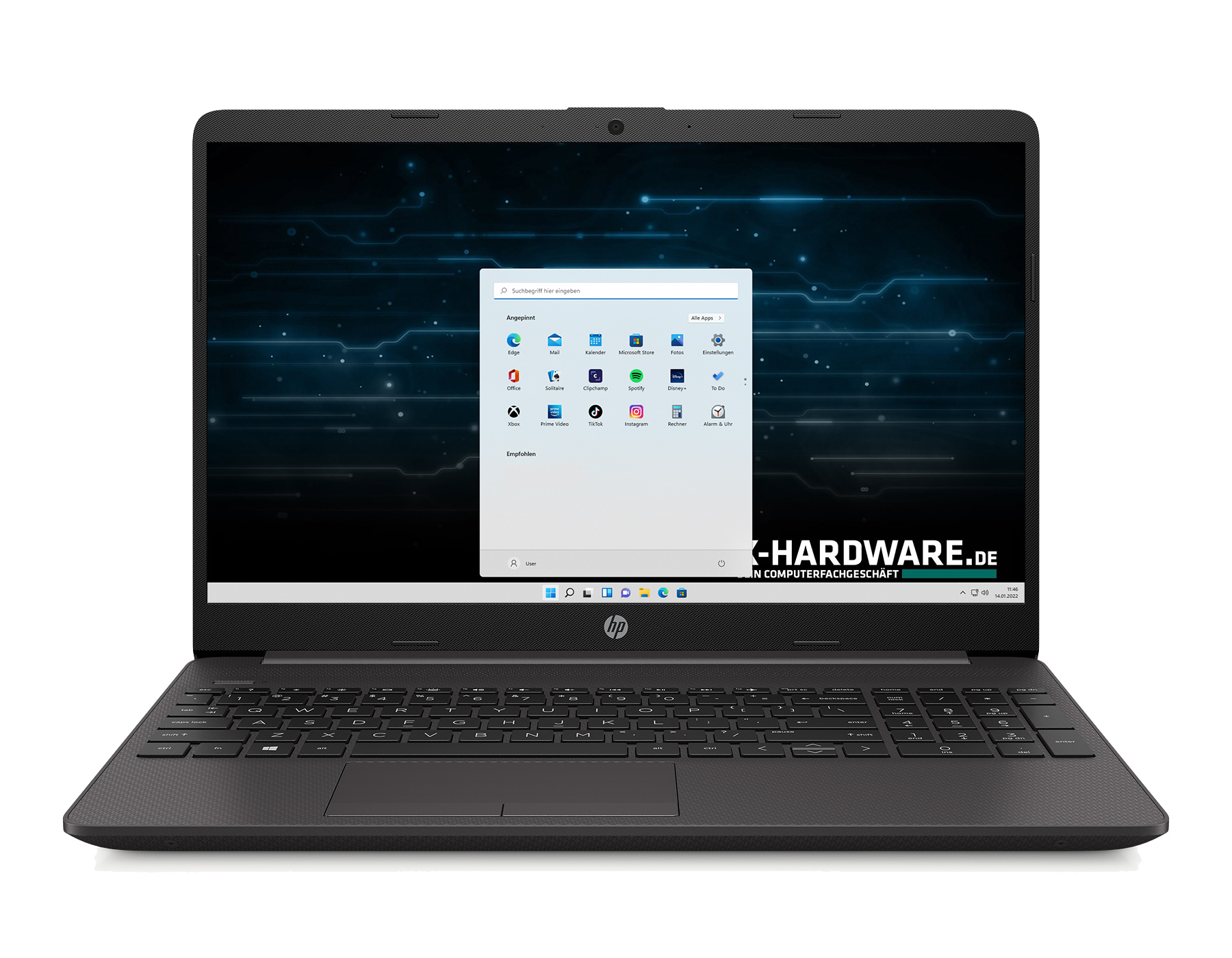 HP 250 G9 schwarz 15,6" FHD IPS, Core™ i7-1255U, 16GB RAM, 512GB NVMe SSD, Intel® Iris® Xe, Windows 11 Professional