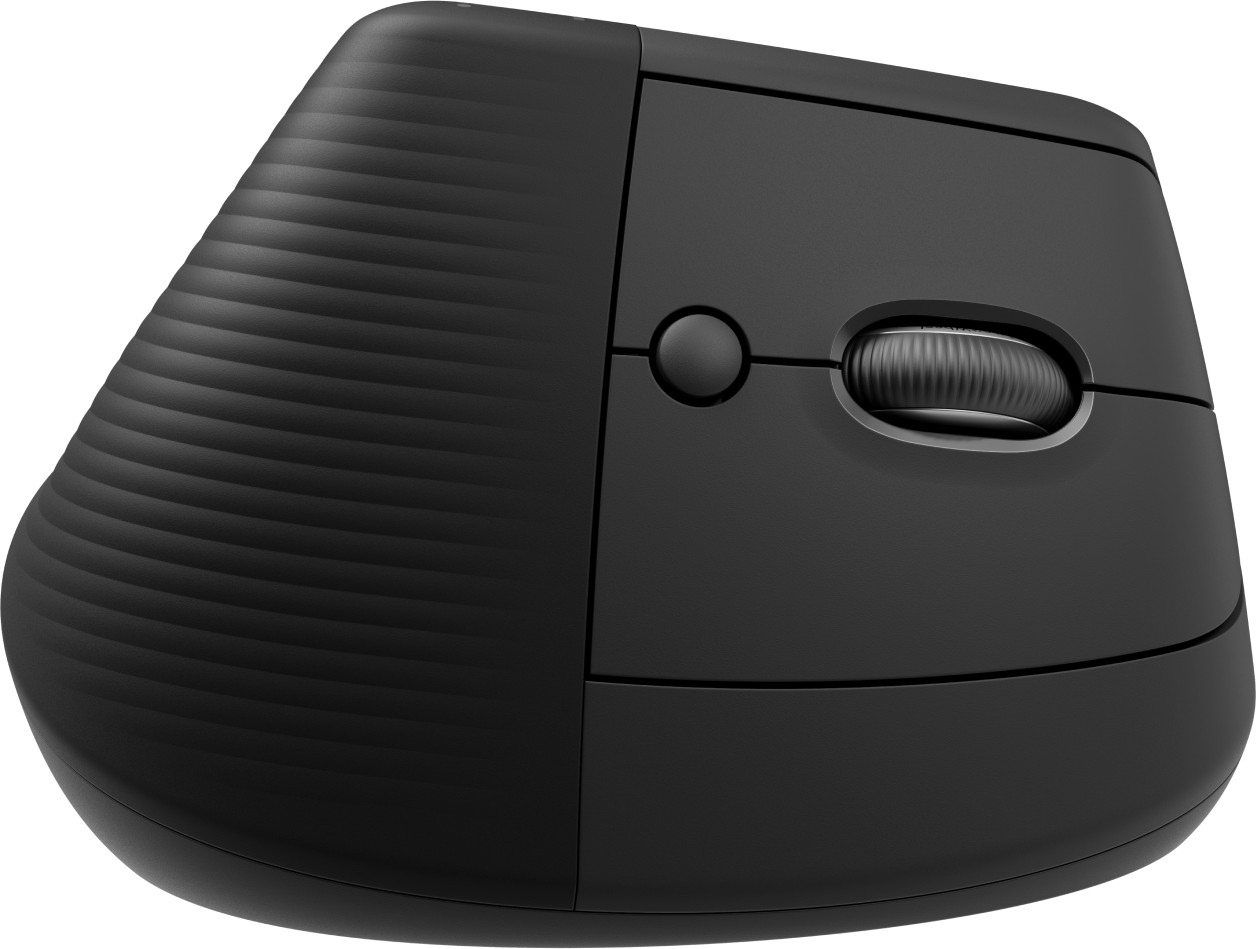 LOGITECH Lift Vertikale Ergonomische Maus, Graphite, Logi Bolt, USB/Bluetooth