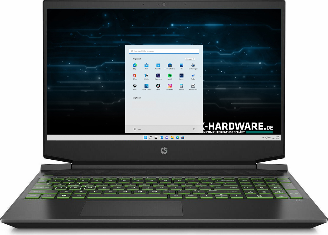 HP Pavilion Gaming 15 Notebook, Intel Core i5, 16GB RAM, 1000GB SSD, RTX 3050, Windows 11 Pro