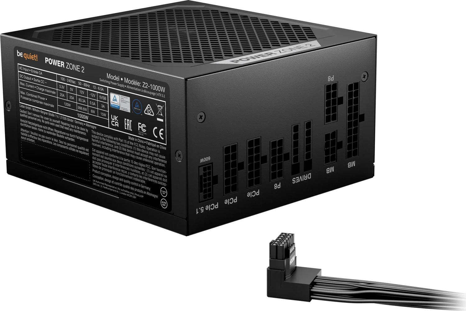 1000W be quiet! Power Zone 2 ATX 3.1 - BP008EU