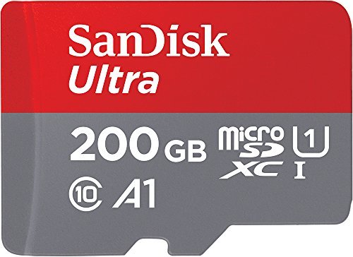 200 GB SanDisk Ultra microSDXC, UHS-I U1, A1, Class 10