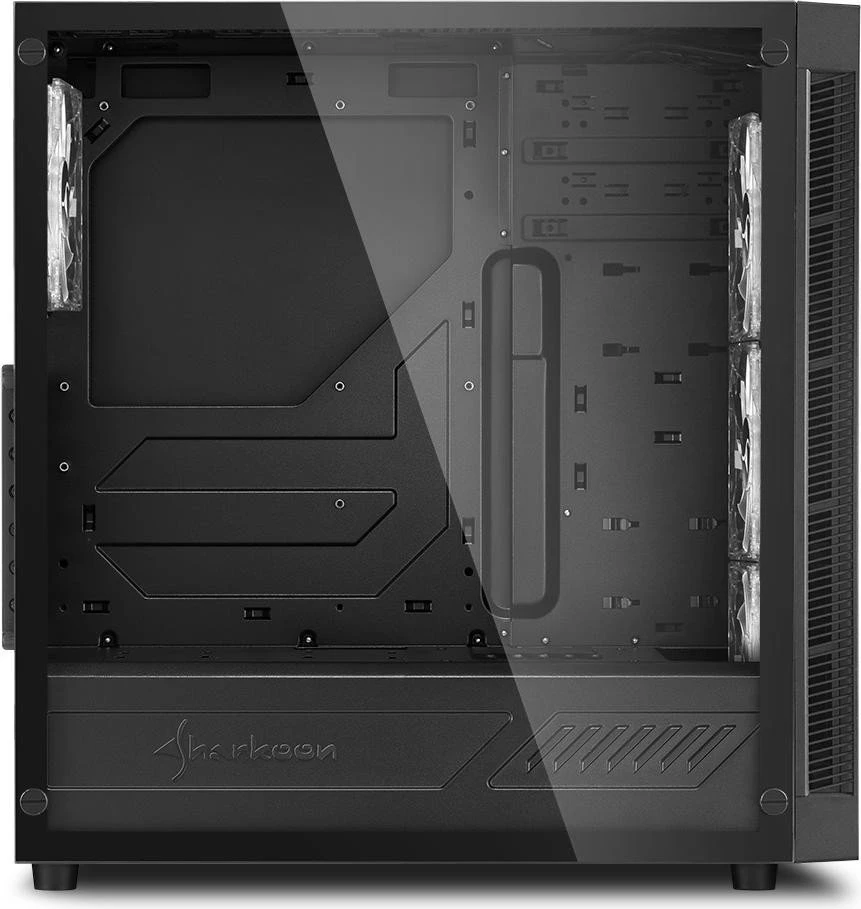 Sharkoon TG5, Lüfter LED Blau  mit Sichtfenster aus Glas