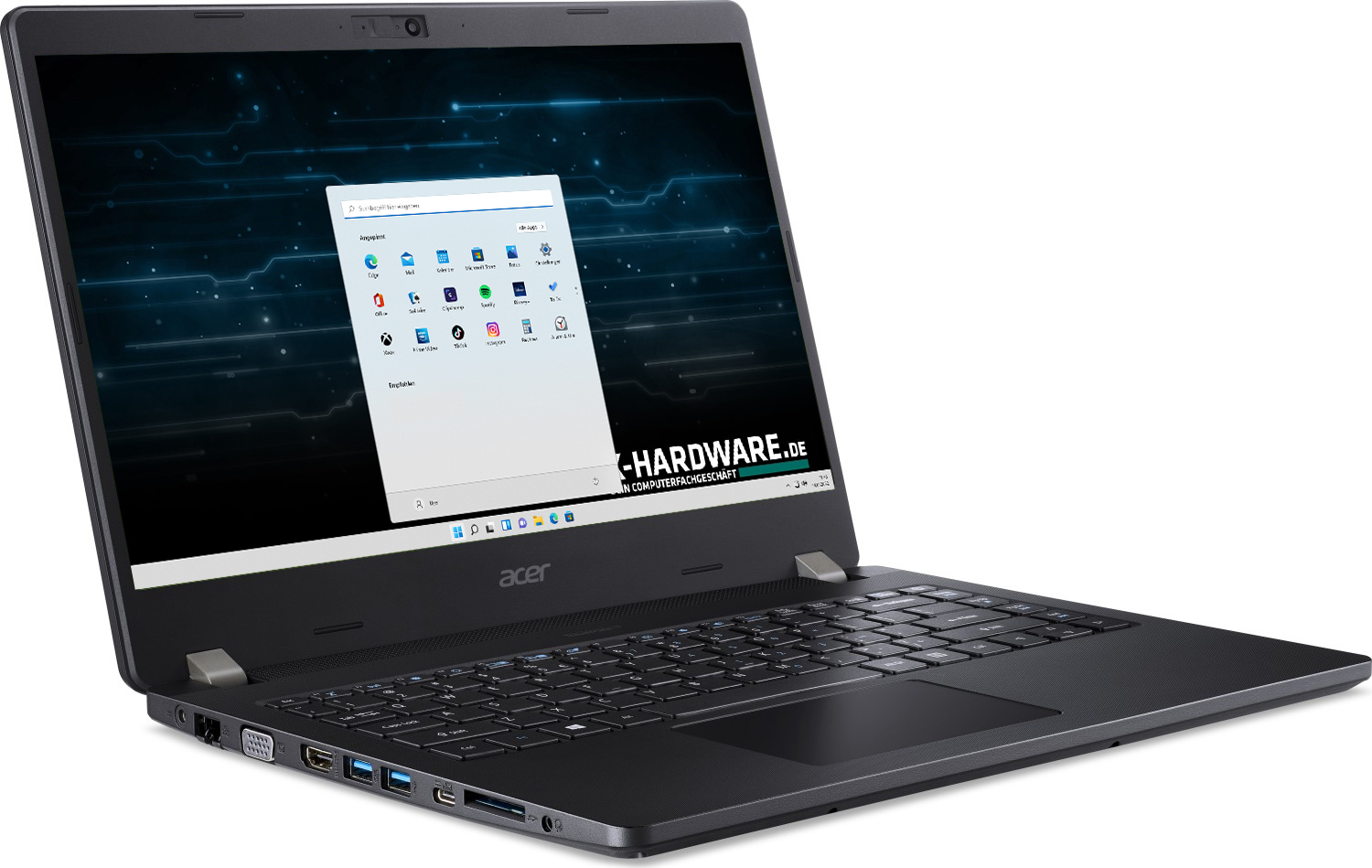 Acer TravelMate P2 TMP214-52-P3A9 schwarz, Pentium Gold 6405U, 8GB RAM , 512GB SSD, Windows 11 Pro