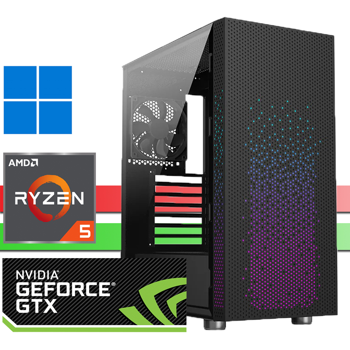 RP│X-Gaming 5500│32GB DDR4 RAM│512GB NVMe SSD│1000GB HDD│Nvidia GTX 1650 4G│Windows 11 Professional