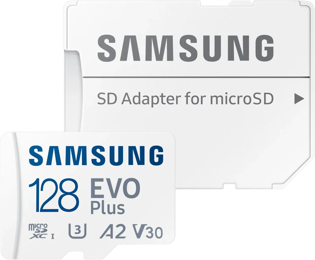 128 GB Samsung EVO Plus 2024 R160 microSDXC Kit , UHS-I U3, A2, Class 10