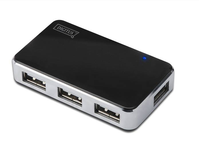 Digitus DA-70220 USB 2.0 Hub, 4-port mit Netzteil