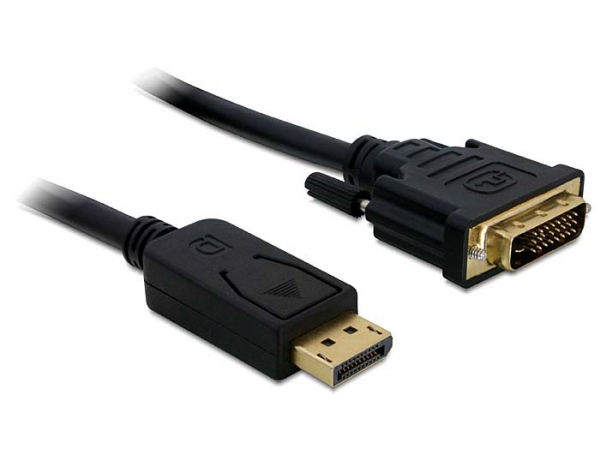 Kabel Displayport > DVI 24+1 St/St 2m