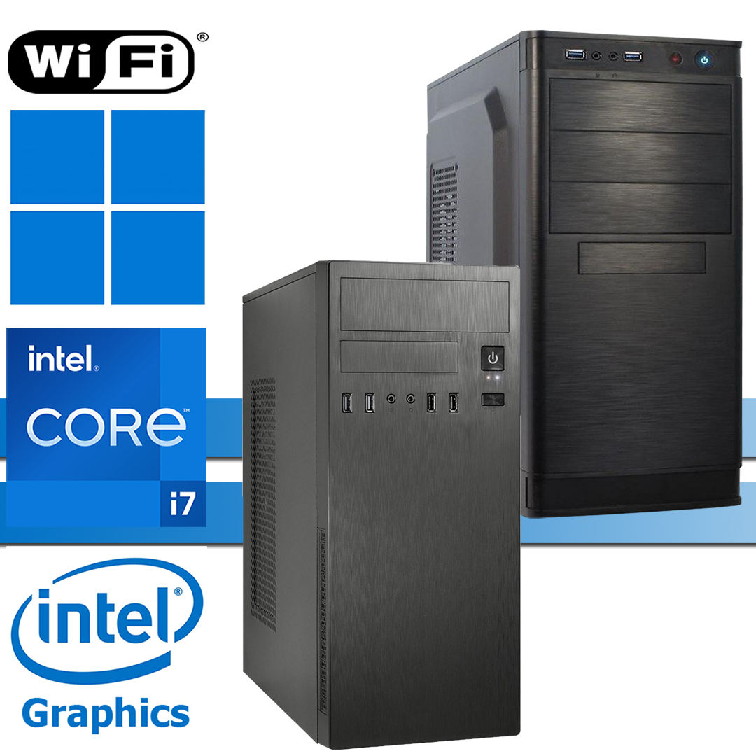 X-Power PC│Intel i7-12700│16GB RAM DDR4│256GB SSD NVMe│ohne HDD│IT-2812│WiFi│Windows 11 Pro