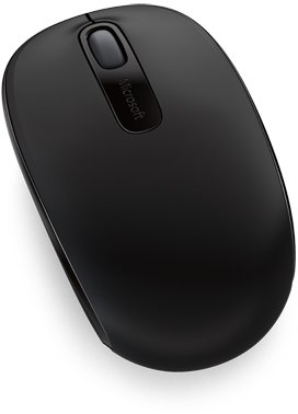 Microsoft Wireless Mobile Mouse 1850 Schwarz, USB