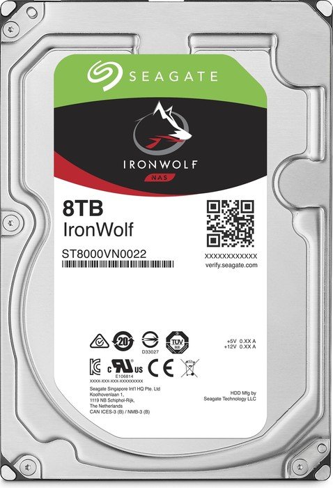 8000 GB Seagate IronWolf NAS HDD ST8000VN004