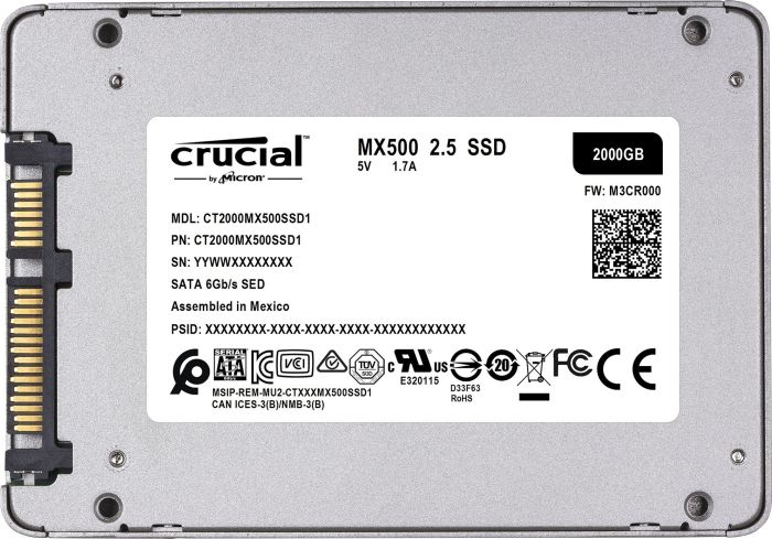 2000 GB Crucial MX500