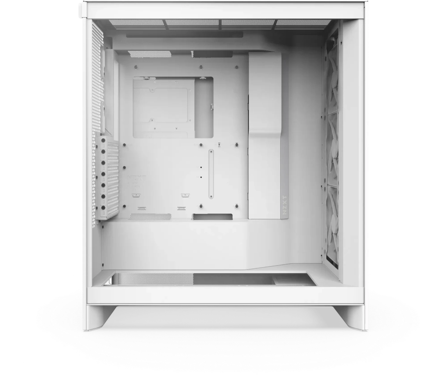 NZXT H7 Flow Matte White, Glasfenster