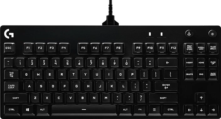 Logitech G Pro Gaming Keyboard, TKL, schwarz, GX-BLUE, USB, DE